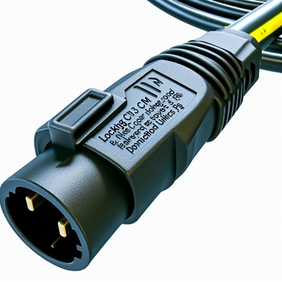 Locking C13 to C14 Power Cord 1.2m for Servers and PDUs