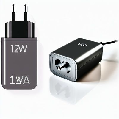 12W 1A EU DC電源アダプター 12V 1A AC-DCコンバーター