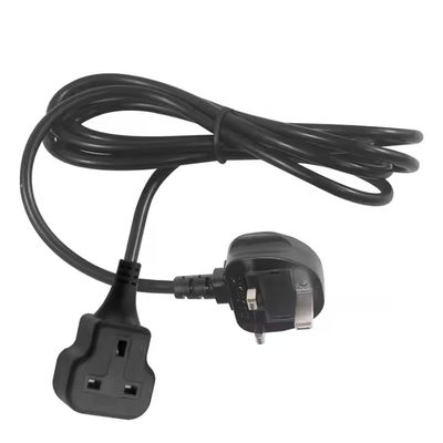 UKヒューズ付き電源延長コード 13A 250V オス-メス