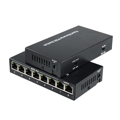 IPカメラ用12V DC出力付き8ポートリバースPoEスイッチ