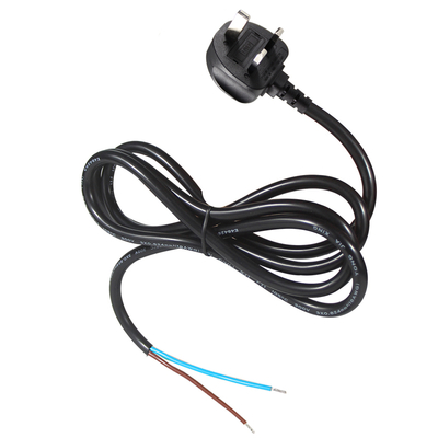 15A 125V NEMA 5-15P 電源コード、錫メッキ処理されたストリップエンド付き