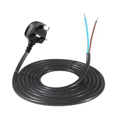 15A 125V NEMA 5-15P 電源コード、錫メッキ処理されたストリップエンド付き