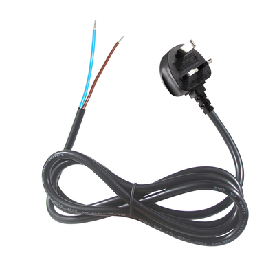 15A 125V NEMA 5-15P 電源コード、錫メッキ処理されたストリップエンド付き