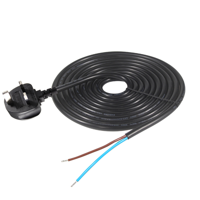 15A 125V NEMA 5-15P 電源コード、錫メッキ処理されたストリップエンド付き