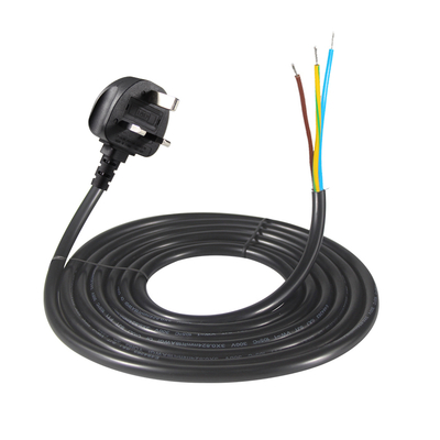 15A 125V NEMA 5-15P 電源コード、錫メッキ処理されたストリップエンド付き