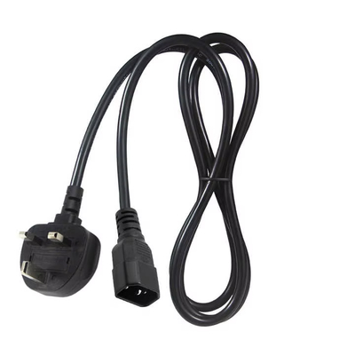 ロッキングUKプラグ - IEC C14電源コード 1.8M 10A 250V