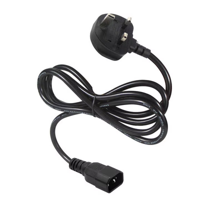 ロッキングUKプラグ - IEC C14電源コード 1.8M 10A 250V