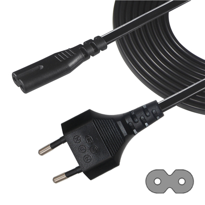 電子機器用EU2ピンからC7電源コード 2.5A 250V