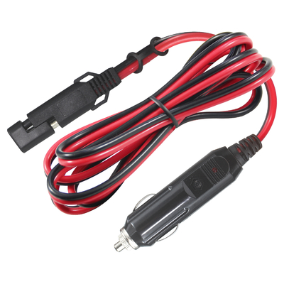 12V SAE to Car Cigarette Lighter Cable with 15A Fuse