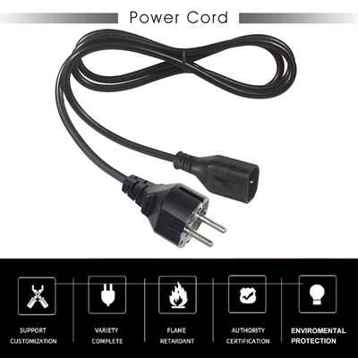 VDE H05VV-F 3G1.0mm2 サーバー用のSchukoからC14電源コード