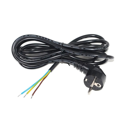 EU Schuko CEE 7/7 to Tinned Stripped Power Cable H05VV-F 3G1.0mm²