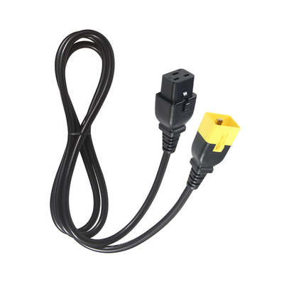 IEC C20 - C19 電源コード 14 AWG 250V 16A 黒 PVC