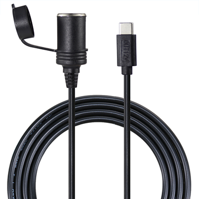 12V カー・タバコライターソケットからUSB-C 電源アダプタ 変換器 DC出力プラグとC型ポート 携帯電話 タブレット GPS ダッシュカメラ
