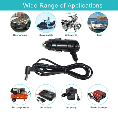 12V 3Aアングルタバコ点灯器プラグ DC 2.1mm電源ケーブル