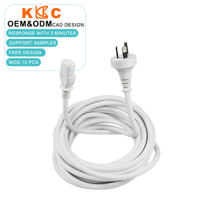 SAA 3ピン IEC 60320 C13 女性 オーストラリアケーブル 250V AC 電源コード パソコン用