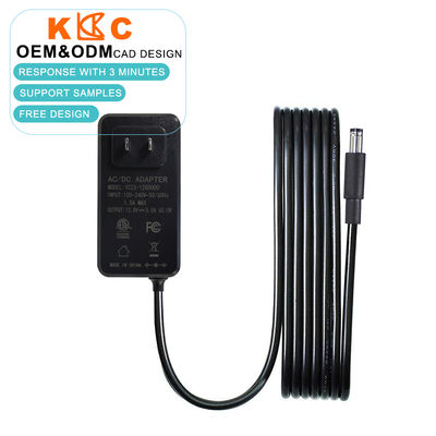 アメリカ標準の12V 5A DC電源と5.5x2.1mm バレルコネクタ LEDストライプライト,電動モーター / 水ポンプ
