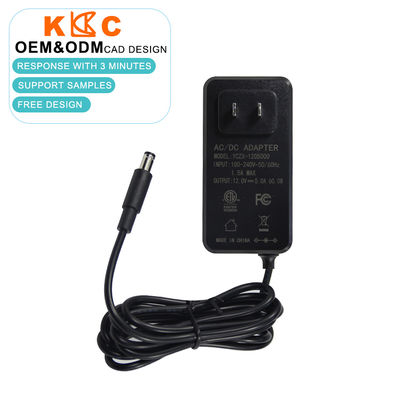 アメリカ標準の12V 5A DC電源と5.5x2.1mm バレルコネクタ LEDストライプライト,電動モーター / 水ポンプ