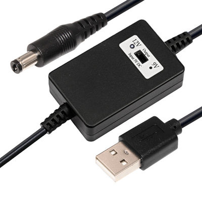 USBステップアップケーブル モジュール 9v カー ホワイト 5V から 12V USB 変換ケーブル