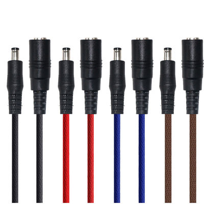 20AWG DC電源 5525 DCプラグ延長ケーブル 男性から女性 5.5mm*2.5mm