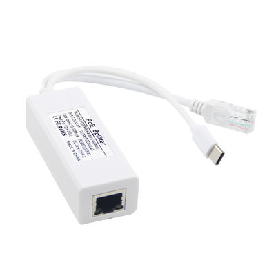 USB 48V POE スプリッターから12V カメラ 802.3af USBタイプC シングルランポート 1A 1.2A
