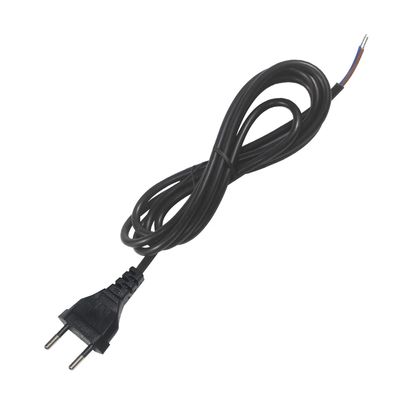 1.8M EU 2ピン プラグ電源コード 250V 10A PVCケーブル