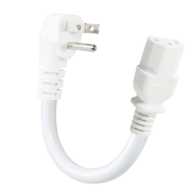 右角 NEMA 5-15P から C13 電源コード- 3 端 US プラグ から IEC C13 ACケーブル モニター,サーバー,PDU, 10A 125V
